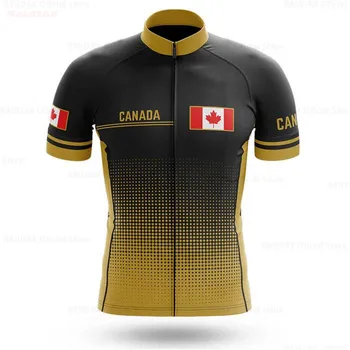 2021 Canada Kort Ærmet Cykel Trøje Maple Leaf Trøje Ropa Ciclismo Herre Sommer Cykel Maillot Motocross Jersey