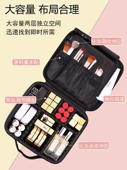 Makeup Vandtæt Stor opbevaringspose Rejse Hængende Sort Zip-Lock Hånd Emballage Kvinder Badeværelse Haven Neceser Taske BY50SN