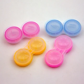 20PCS/MASSE Slik Farverige kontaktlinse Sag Travel Små Søde piger-Brillerne Holder Container Til kontaktlinse Max Kvinder