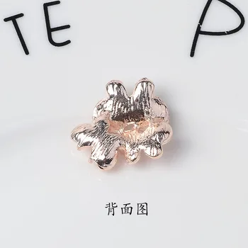 50pc 19*21mm Guld Tone Legering Materiale Crystal Emalje Butterfly Charme for DIY Bryllup Håndlavet Mode Smykker Engros