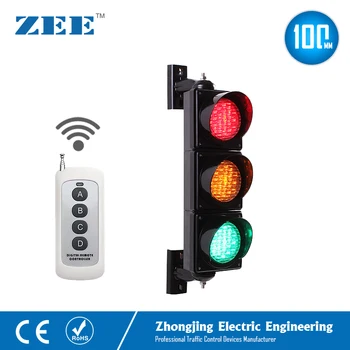 4 tommer 100 mm IR-fjernbetjening Traffic Light Controller LED lyskryds Forenklet Trafik Controller LED-trafiklys