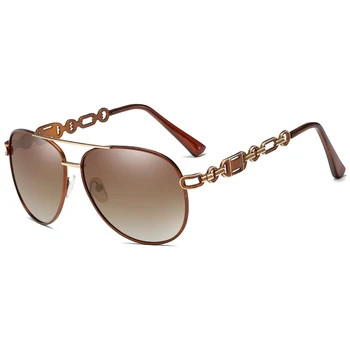 Brand Design Polariserede Solbriller Vintage Metal Hule Kvinder Kørsel Sol Briller UV400 Solbrille Shades Brillerne, Oculos de sol
