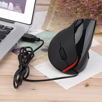Nye 5D kabel Optical Gaming Mouse Høj Kvalitet 2400DPI 2.4 GH Lodret Opretstående Ergonomisk Vertikal mus Til Desktop & Laptop
