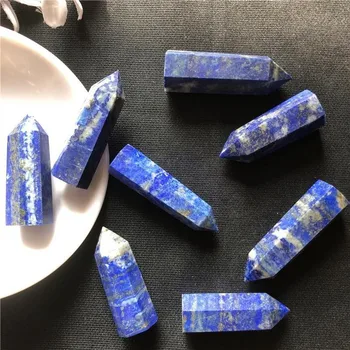 Natursten Mineral Krystal Lapis Lazuli Familie Dekoration Hekseri Tilbedelse, Meditation Hjul Puls Healing Krystal Kolonne