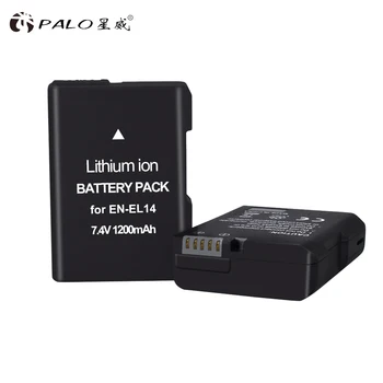 1200mAh 2x DA-EL14A EN-EL14 ENEL14 Batteri+LCD-Dual USB Oplader til Nikon D3100 D3200 D3300 D3400 D3500 D5600 D5100 D5200 P7000
