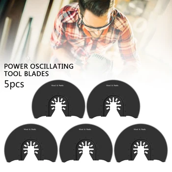 5pcs Oscillerende Multi-Værktøj savklinger HCS Semi Cirkulære Segment savklinger for Dremel Bosch El-Værktøjer Tilbehør 88mm