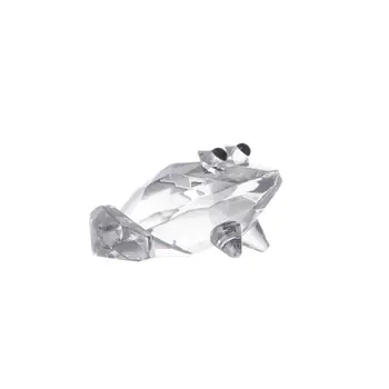 Søde Crystal Miniature Frog Figur Glas Dyr, Kunsthåndværk, Smykker, Boligindretning Tilbehør Gaver Til En Ven
