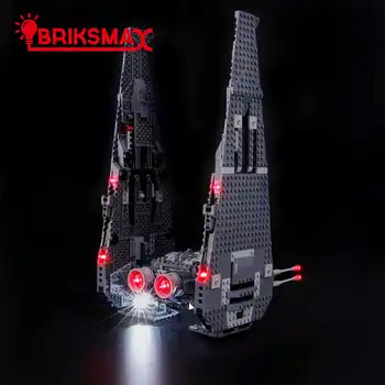 BriksMax Lys Kit Til 75104 Star War Kylo Rens Kommando Transport， (Inkluderer IKKE Model)