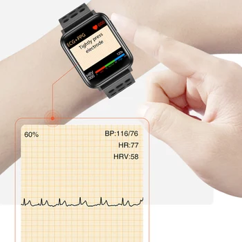 KAIHAI ekg-ppg spO2 HRV smart ur smartwatch mænd måling af blodtryk ilt puls sundhed overvåge ure tracker