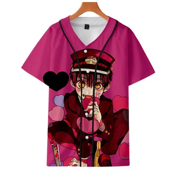 Junji ito / Toilet-Bundet Hanako-kun baseball uniform 3D-Print T-shirts, sommer short sleeve Tee Shirt mænd casual harajuku Tshirt