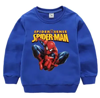 Disney Børnetøj Piger Drenge Spiderman Sweatshirt Hoodie Bomuld Pullover Tee Efteråret Langærmet Baby Streetwear Børn