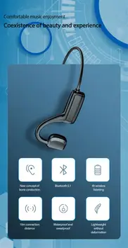G1 Bluetooth 5.1 Headset-Bone Conduction Trådløse Øre-monterede-Sport, der Kører Støj Annullering øretelefon Vandtætte Hovedtelefoner