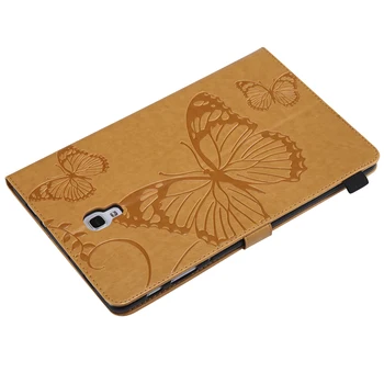 Sommerfugl Præget Læder Tegnebog Flip Tablet Cover Skind Coque Funda Til Samsung Galaxy Tab S3 10.5