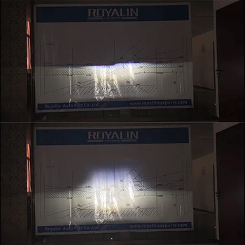 ROYALIN 60W Bi-LED Projektor Forlygte Linser 3,0 tommer Bil Motocycle Hoved Lampe Retrtofit For H1 H4 H7 9005 9006