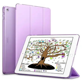 For iPad Luft Tilfælde ESR Magnetiske PU Ultra Slim Smart Cover til iPad Luft Auto Wake / Sleep Tilfældet for iPad A1474 A1475 A1476