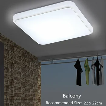 2019 Hot LED Loft Ned Lys Firkantet Lampe Moderne Design til Soveværelse, Køkken, Stue L9 #2