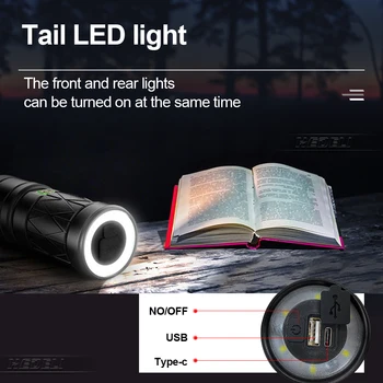 NYE XHP100 kraftig led lommelygte torch genopladelige lommelygter XHP90 XHP70 ultra lyse shocker hånd lampe lanterne flash lys