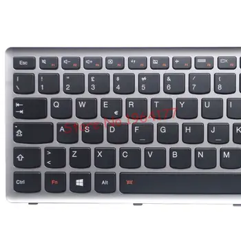 Italien er DET Tastatur Til Lenovo Ideapad Z710 U510 Laptop tastatur sølv ramme med baggrundsbelysning baggrundslys