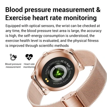 LIGE Nye Mode Lady Smart Ur pulsmåler Sove Overvågning Smartwatch Påmindelse Sport Vandtæt Smart Armbånd til Kvinder