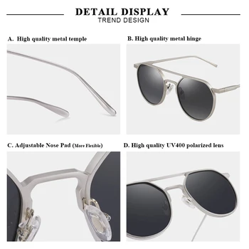 PARZIN Mærke Polariserede Solbriller Kvinder Mænd Designer Kørsel Spejl Vintage solbriller til Mænd-Brillerne Okulary Przeciws Oneczne