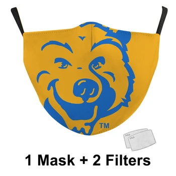 Mode Maske Blomst Leopard Galaxy Print Resuable Funny Face Mask Vindtæt Anti-Haze Vaskbart Stof Ansigt Maske med Filter