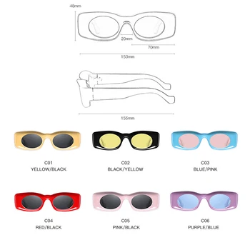 RBROVO Overdimensionerede Square Solbriller Kvinder 2021 Luksus Vintage Solbriller Kvinder Brand Briller til Kvinder/Mænd, Oculos De Sol Feminino