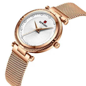 Reward2020new mode ins stil diamant indlagt kvinders watch stålnet bælte Japansk bevægelse vandtæt ur for womenLuxury