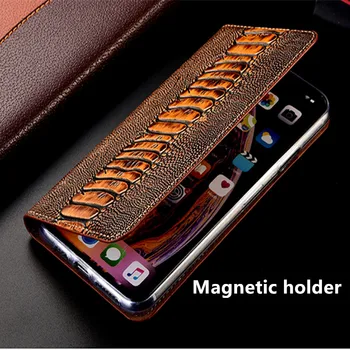 Ægte læder magnetic telefon pose tilfældet for Asus ZenFone 3 MAX ZC553KL/Asus ZenFone 3 MAX ZC520TL flip case-kort holder stand