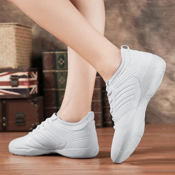 Kvinder sport sko i microfiber læder professionel aerobic sko dansesko kvinder sport sko kvinders sko