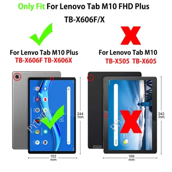 Glitter Tilfældet For Lenovo Fanen M10 FHD Plus 10.3 Dække TB-X606F TB-X606X Funda Tablet Beskyttende Stå Coque Shell Capa +Gave
