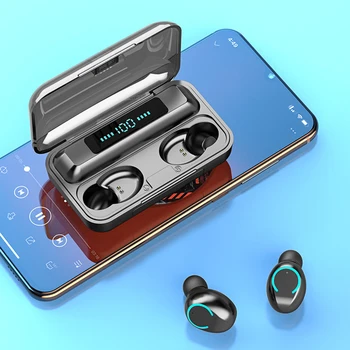 TWS F9-9 Trådløse Bluetooth-5,0 I-Øret Øretelefoner Touch Binaural Hovedtelefoner Tilpasset Mode Forskellige Farver Til Android, Ios Telefon