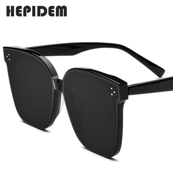HEPIDEM 2020 Nye Acetat Runde Solbriller Retro Mænd Blid Fashion Brand Design solbriller til Kvinder Vintage Spejlet UV400 hende