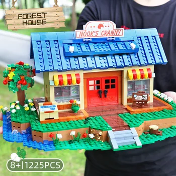 Byggestenene De Animal Crossing Hus Streethouse Building Assembly Model Mursten Kids Christmas Legetøj Gaver