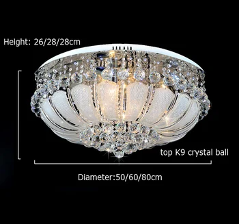 Kreative LED Krystal loftslampe lampe Indgang ligts Hall lys Midtergangen lampe med 3w LED-K9 crystal loft lys