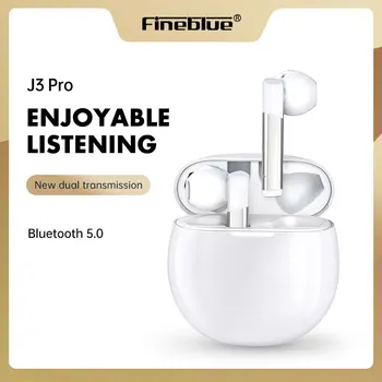 Fineblue J3 Pro Bluetooth-5.0 Trådløse Hovedtelefoner Opladning Tilfælde Vandtæt Indbygget Mic Øretelefoner med Dyb Bas til at Køre Sport