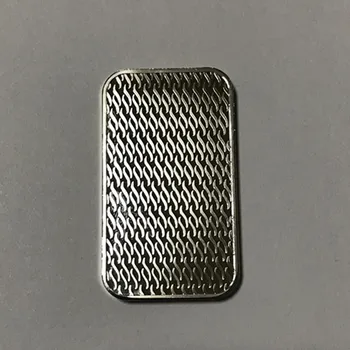 5 pc ' er ikke magnetiske Amerikanske Scottsdale messing core sølv forgyldt 50 mm x 28 mm x 3 mm barren badge dekoration mønt bar
