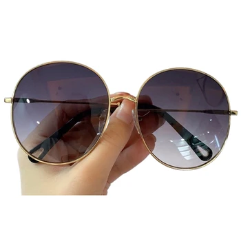 Mode Runde Solbriller Kvinder Mænd Luksus Mærke Aluminium Stel Klassiske Solbriller Til Kvinder 2020