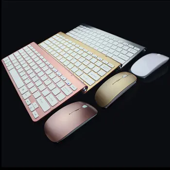 2,4 G Trådløst Tastatur og Mus Protable Mini Tastatur, Mus Combo Sæt Til Notebook Bærbar Mac Desktop PC, Computer, Smart-TV PS4