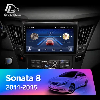 Prelingcar Android 10.0 INGEN DVD 2 Din Bil Radio Mms Video-Afspiller, GPS Navigation Til Hyundai Sonata 8 2011-år DSP