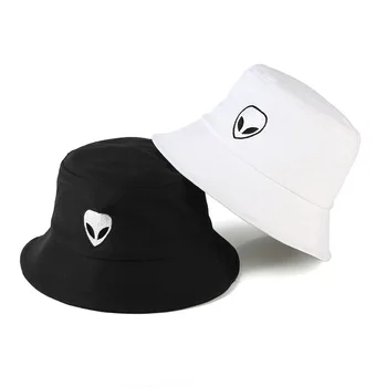 Nye fremmede broderet fisker hatte til mænd og kvinder street tendens hip hop hip hop bassin hatte til sommer skygge hatte