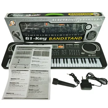 61 Taster Digital Musik Elektronisk Tastatur Nøglen Bord Elektrisk Klaver Børn Gave Eu Plug #40D17