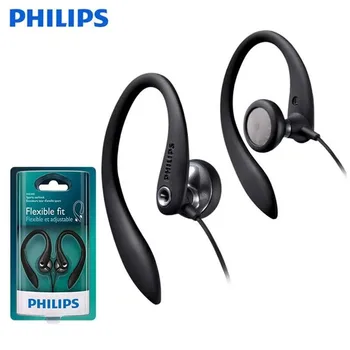 Philips SHS3305 Fleksibel Ørekrog Kabel Hovedtelefon Med Mikrofon Stereo Bas Sved, Fugt Bevis For Huawei Xiaomi Samsung