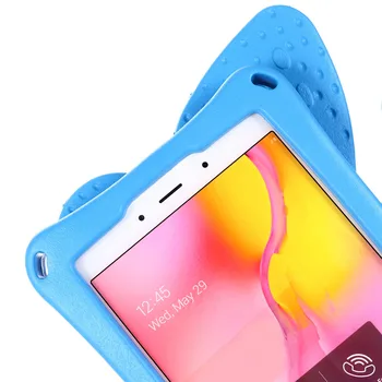 Tegnefilm EVA Stødsikkert etui Til Samsung Galaxy Tab ET 8,0 SM-T380 T385 T290 T295 2019 Børn Butterfly Stå Tablet Cover 8 tommer