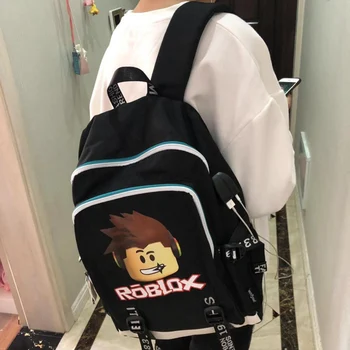 Roblox rygsække til skolen multifunktions USB-opladning for Børn Drenge Børn, teenagere Mænd skoletasker rejse Bærbar mochilas
