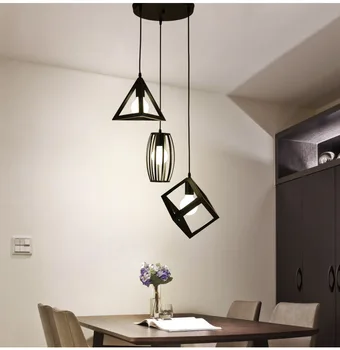 Nordisk led strygejern hængende lampe glans pendente luminaria pendente kommerciel belysning pendel stue og spisestue