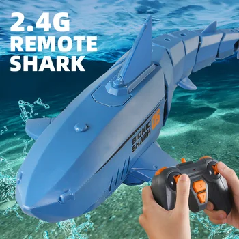 2,4 G RC Haj Fisk Båd Fjernbetjening Agn Båd Mini Radio Elektronisk Haj Fisk Båd Toy Simulering Legetøj For Børn