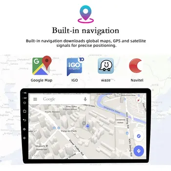 2 Din Bil Radio 2.5 D-GPS Android Multimedia-Afspiller Universal 7'/9'/10' Audio Navigation For Volkswagen Nissan, Hyundai Kia Toyota