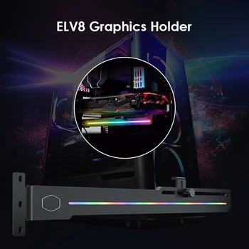Cooler Master ELV8 ARGB LED GPU Indehaveren Justerbar Længde Højde 3-Pin Adresserbare RGB Lodret grafikkort Beslag