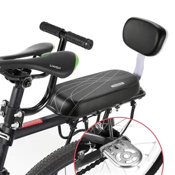Barnestol Til Cykel Sadel Bageste Sæde Med Ryglæn Børns Sikkerhed Cykel Sadel Med Håndtag Armlæn Fodstøtte Bagsædet Pedal