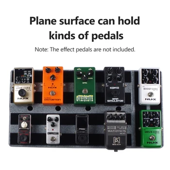 Robust Guitar-effekt-Pedal Board Stor Størrelse Guitar Pedal Panel med at Stikke Tape Skruetrækker Kompatibel med de Fleste effektpedaler